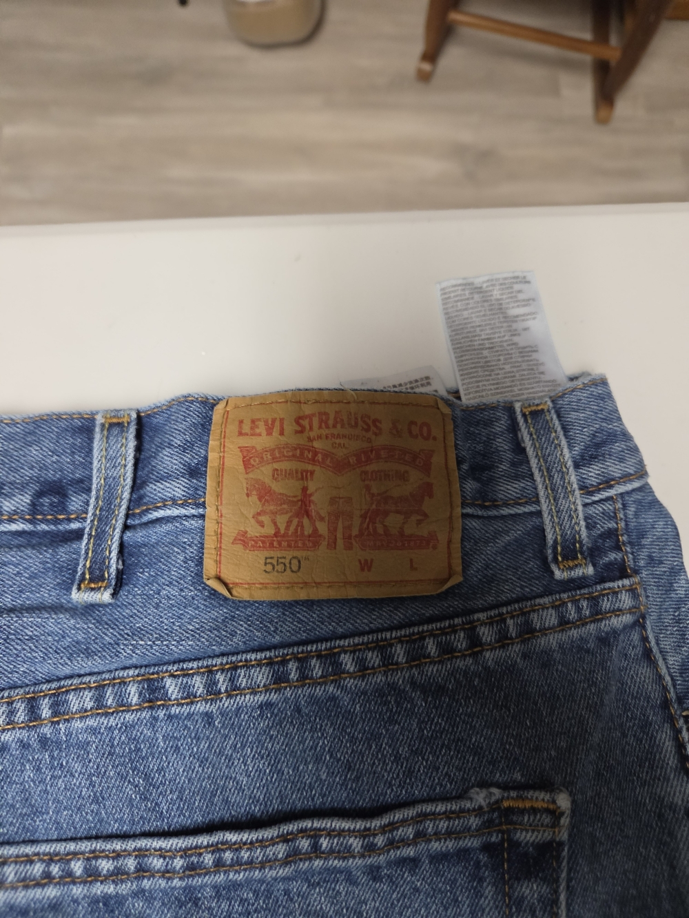 Levi's 550 Relaxed Fit Jeans in Light Blue Denim